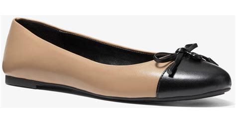 michael michael kors melody two-tone ballet flat|Michael Kors quilted ballet flats.